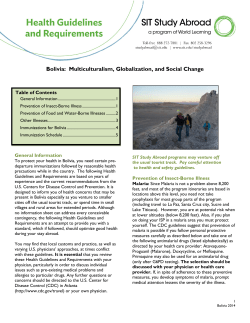 Health Guidelines and