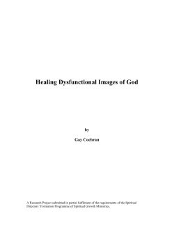 Healing Dysfunctional Images of God