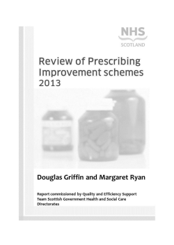 Review of Prescribing Improvement Schemes (2013)