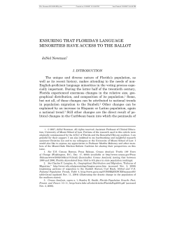 ensuring that florida`s language minorities have