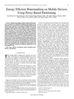 Energy Efficient Watermarking on Mobile Devices Using Proxy