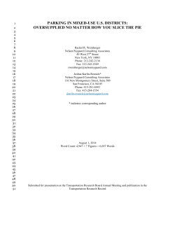 Parking In Mixed-Use U.S. Districts: Oversupplied No Matter How