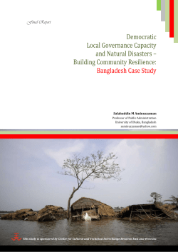 Democratic Local Governance Capacity and Natural Disasters