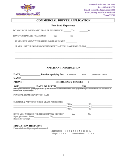 commercial driver application