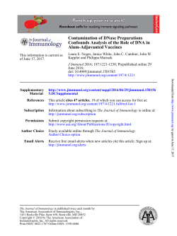 Contamination of DNase Preparations Confounds Analysis of the