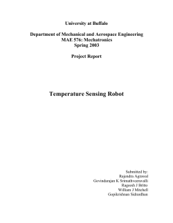 Temperature Sensing Robot