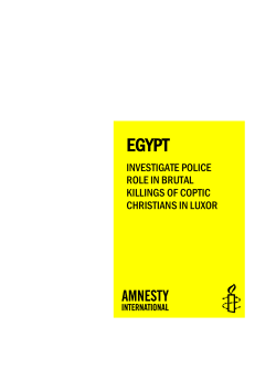 investigate police role in brutal killings of coptic christians in luxor