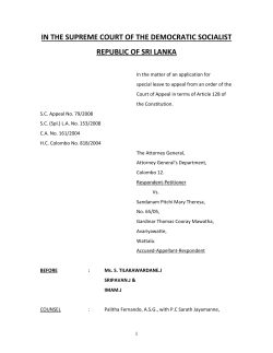 DOC - Supreme Court Sri Lanka