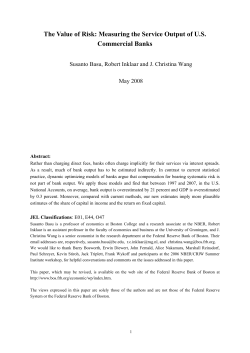 The Value of Risk: Measuring the Service Output of U.S. Commercial