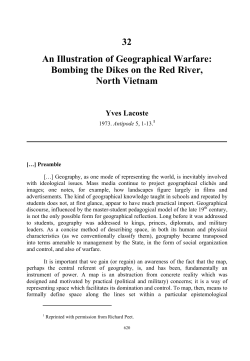 32 An Illustration of Geographical Warfare: Bombing the Dikes on