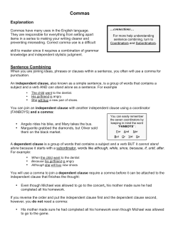 Commas - Skyline College