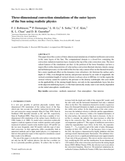 Three-dimensional convection simulations of the outer layers of the