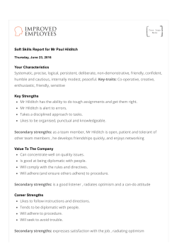 Soft skills example PDF