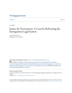 A Case for Reforming the Immigration Legal System