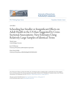 Schooling has Smaller or Insignificant Effects on Adult Health in the