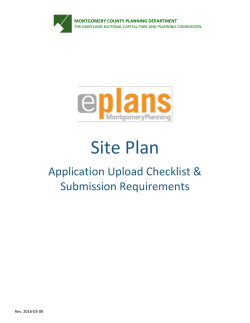 Site Plan - Montgomery Planning