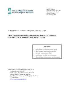 S:\Pew Drafts\Right to Die\Pew Jan06 Right to Die II report.wpd