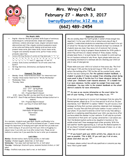 Newsletter February 27