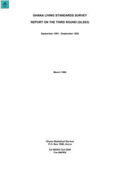 ghana living standards survey report on the third round (glss3)
