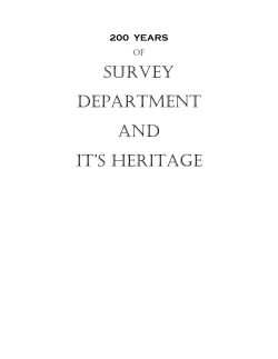 200 years of survey department and it`s heritage