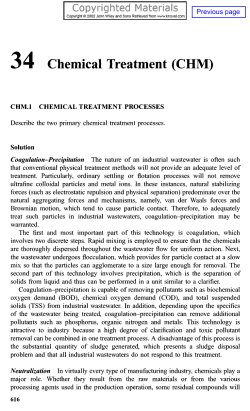 3 4 Chemical Treatment (CHM)