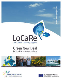 Green New Deal - Policy Recommendations