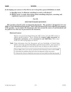 June 2010 Reform Movements