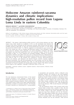 Holocene Amazon rainforest&ndash;savanna dynamics and climatic