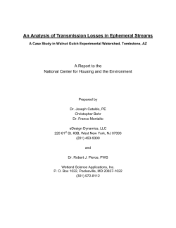 An Analysis of Transmission Losses in Ephemeral Streams