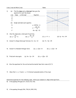 Lines Review/Activity