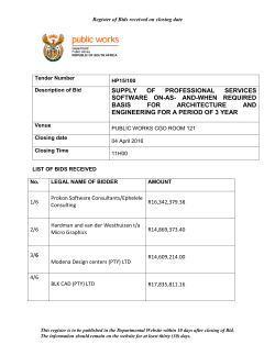 HP15/100 - Department of Public Works