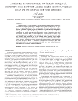 James et al 2004 Ikaite - Geological Science and Engineering