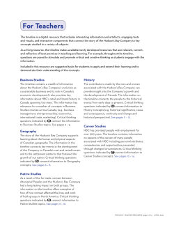 For Teachers - HBC Heritage