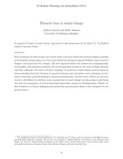 Phonetic bias in sound change