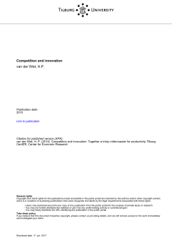 Tilburg University Competition and innovation van