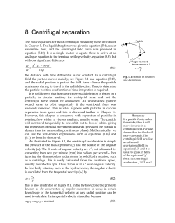 8 Centrifugal separation