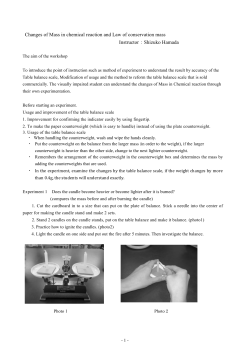 Changes of Mass in chemical reaction and Law of conservation