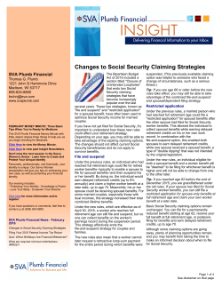 Changes to Social Security Claiming Strategies