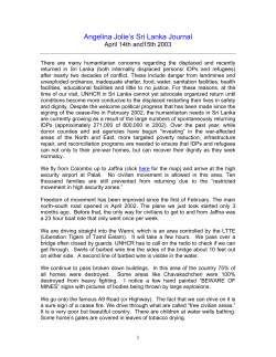 Angelina Jolie`s Sri Lanka Journal