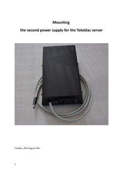 Mounting the second power supply for the Totaldac server