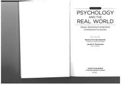 PSYCHOLOGY REAL WORLD