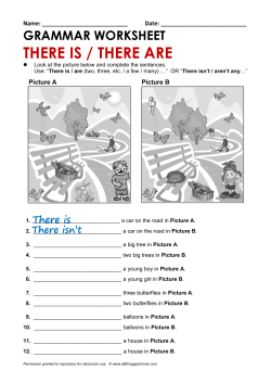 there is / there are