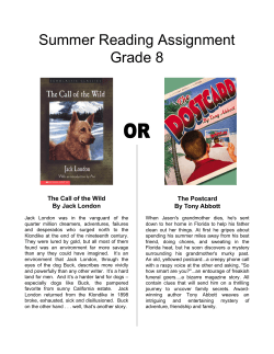 Summer Reading Assignment Grade 8