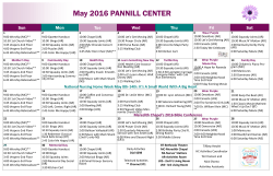 HC Calendar, May 2016 - Sunnyside Communities