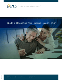 Guide to Calculating Your Personal Rate of Return