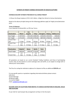 Destination Miami Los Angeles Tokyo Shanghai Beijing Melbourne