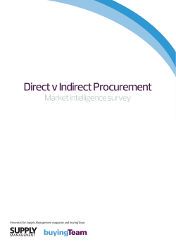 Direct v Indirect Procurement
