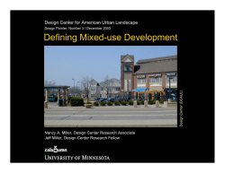 Design Pointer Number 3: Defining Mixed-use
