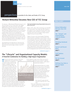 The &ldquo;Lifecycle&rdquo; and Organizational Capacity Models