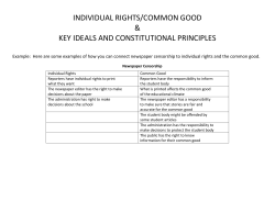 Individual Rights vs Common Good - Steilacoom Historical School